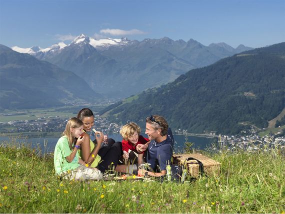 Picnic on the mountain meadow