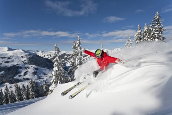Ski slopes with panoramic views